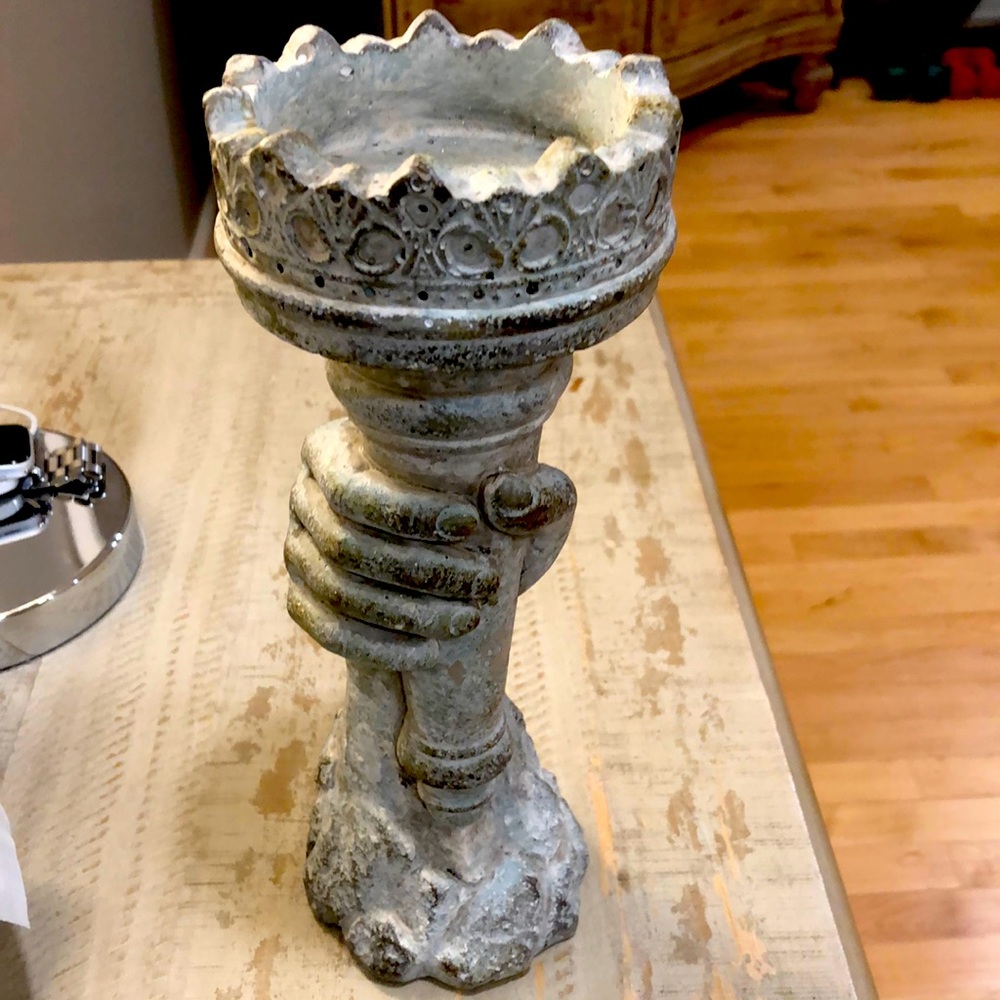 Liberty Hand Torch Candle holder